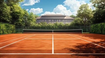 A Pause in the Action: The Humble Tennis Ball, Center Stage on a World-Famous Court