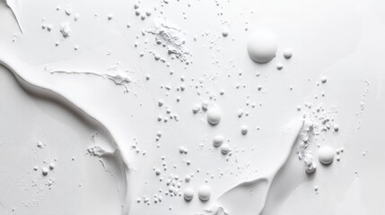 Abstract white texture with bubbles for background or product display.