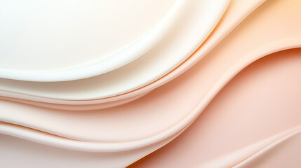 Soft, flowing layers of pastel colors create serene and calming abstract background. gentle curves and smooth textures evoke sense of tranquility and elegance.