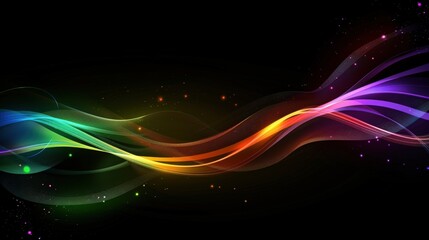 Obraz premium Colorful abstract waves