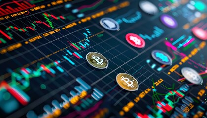 Visualizing the Ups and Downs of the Crypto Currency Market: A Financial Graph Collage