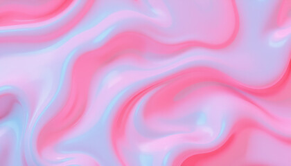 Obraz premium smooth, fluid background featuring soft pink and blue waves, creating calming and vibrant atmosphere. Ideal for various design projects