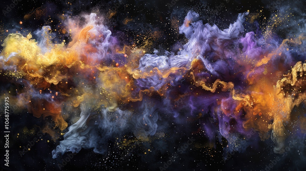 Canvas Prints cosmic swirl of color