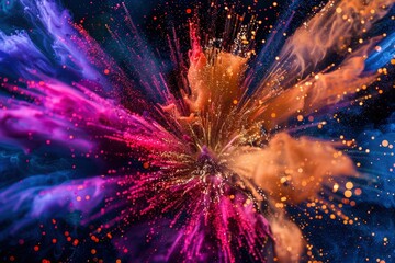 Abstract color burst