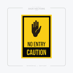 Fototapeta premium Warning, caution and dangerous area alert attention isolated vector signs and plates. Danger yellow signs for safety, hazard shock, keep out and caution warning and risk zone symbols on sign plates