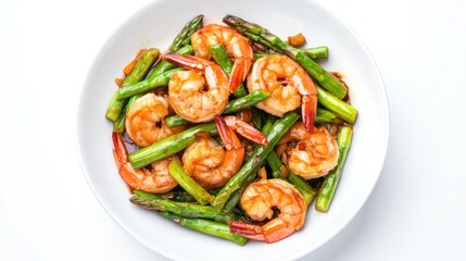 Stir-fried Shrimp with Asparagus