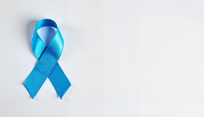 A vibrant blue ribbon symbolizing World Cancer Day, inspiring hope and awareness in the fight against cancer