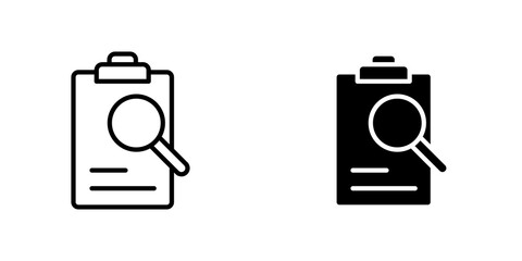 Job description icon symbol collection on white background.