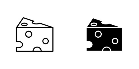 Parmesan icon symbol collection on white background.