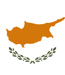 Shield Shape of Cyprus Flag