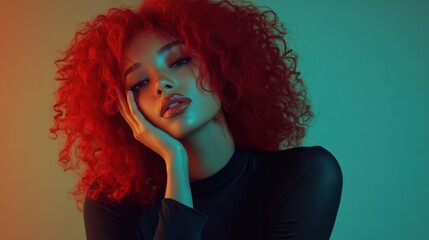 Fototapeta premium The Stunning Red-Haired Model