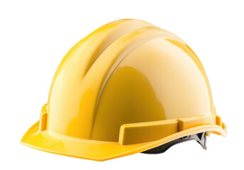Fototapeta premium Bright yellow hard hat isolated