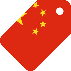 China Flag on Price Tag