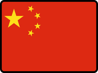 China Flag Smooth rectangle icon