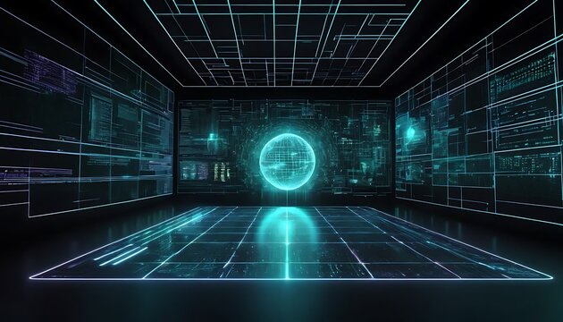 blue binary code