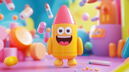 Obraz premium Engaging bullet toys designed for kids to enhance brain development and foster creativity through imaginative building activities