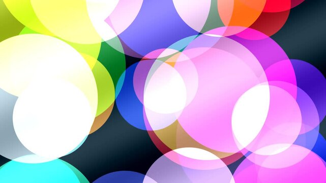 Flowing Orbis: Vibrant Motion of Overlapping Colors
