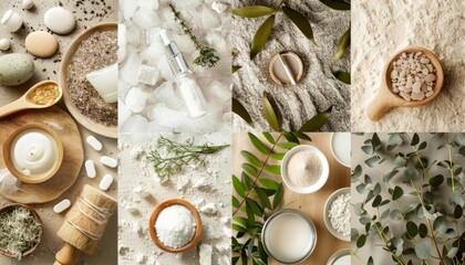 Natural Beauty: A Stunning Collage of Ecological Cosmetics