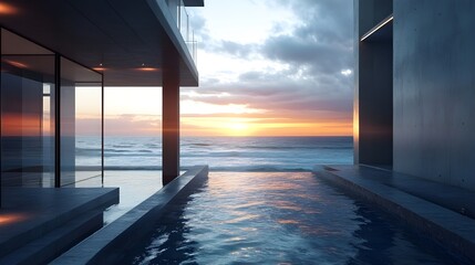 Elegant Modern House with Infinity Pool.
