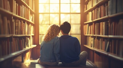 The Couple in the Library