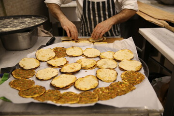Traditional Turkish Pastries Preparation in a Local Bakery with Authentic Flavors