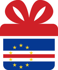 Cape Verde Flag on Gift Icon