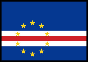 Cape Verde Flag rectangle Icon