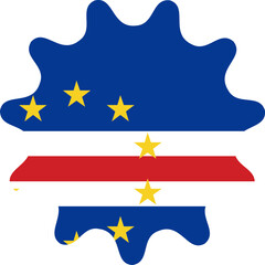 Cape Verde Flag Smooth Sides Icon
