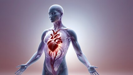 A Stunning Transparent Human Figure with Radiant Aura Representing Ethereal Beauty and Fluidity in Motion for Artistic and Conceptual Uses