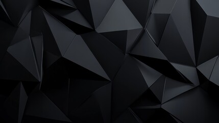 Abstract black geometric background with low key lighting. Can be used for various graphic design projects.