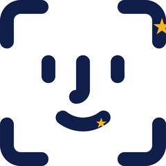 Alaska flag on Face ID outline icon