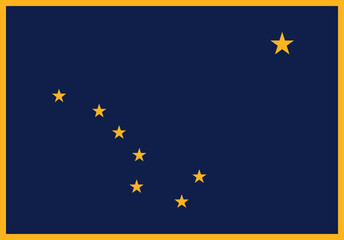 Alaska Flag rectangle Icon