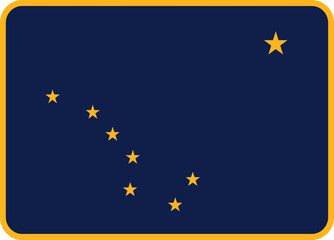 Alaska Flag Rounded Rectangle Icon