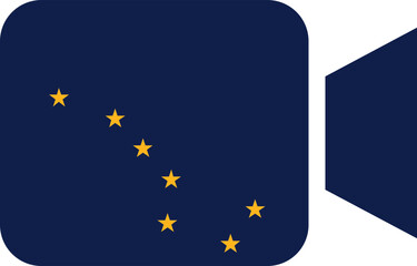 Alaska flag on Video Call