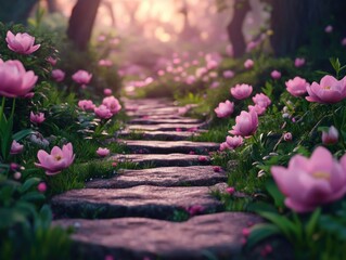 Embark on the Path to New Beginnings Inspired by Vision, Directed by New Goals Discover Beautiful Pathways for a Fresh Start and Inspirational Journeys, Enriched with Nature's Beauty