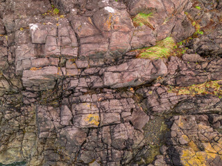Aerial View of Rocky Terrain on Vancouver Island, Canada