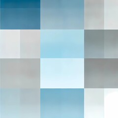 Soft Blue and Gray Abstract Gradient Squares Pattern