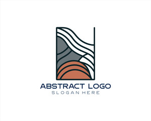 Fototapeta premium Abstract logo design icon vector illustration
