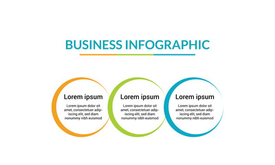  3 Steps, Options, Parts Business Infographic Template For Presentation, Workflow Layout.
