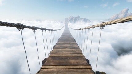 Obraz premium Bridge to the Clouds
