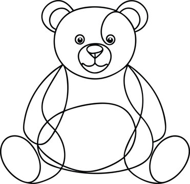 recommend clip art: Teddy bear line art , Cute teddy, teddy silhouette vector, design