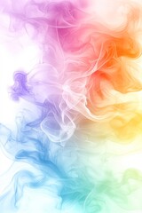 A vibrant swirl of colorful smoke forms an abstract background, perfect for creative projects, digital art, or advertising materials that emphasize energy and dynamic movement,