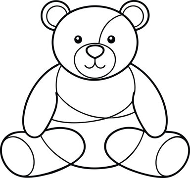 recommend clip art: Teddy bear line art , Cute teddy, teddy silhouette vector, design