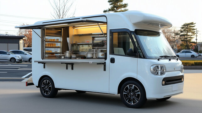 シンプルなキッチンカー
