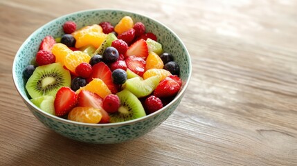 Fresh Fruit Salad in a Bowl