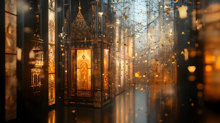 Fototapeta premium serene historical scene featuring intricate details and warm lighting