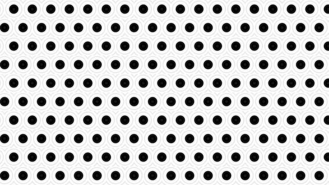 Animated Grid of Black Circles
