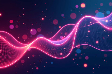 Glowing background in pink and purple tones, abstract style.