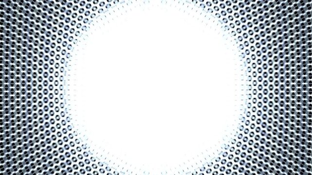 Dynamic Hexagonal Burst: Pressure and Shock Wave Visuals