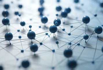Blue Network Connectivity Abstract Concept